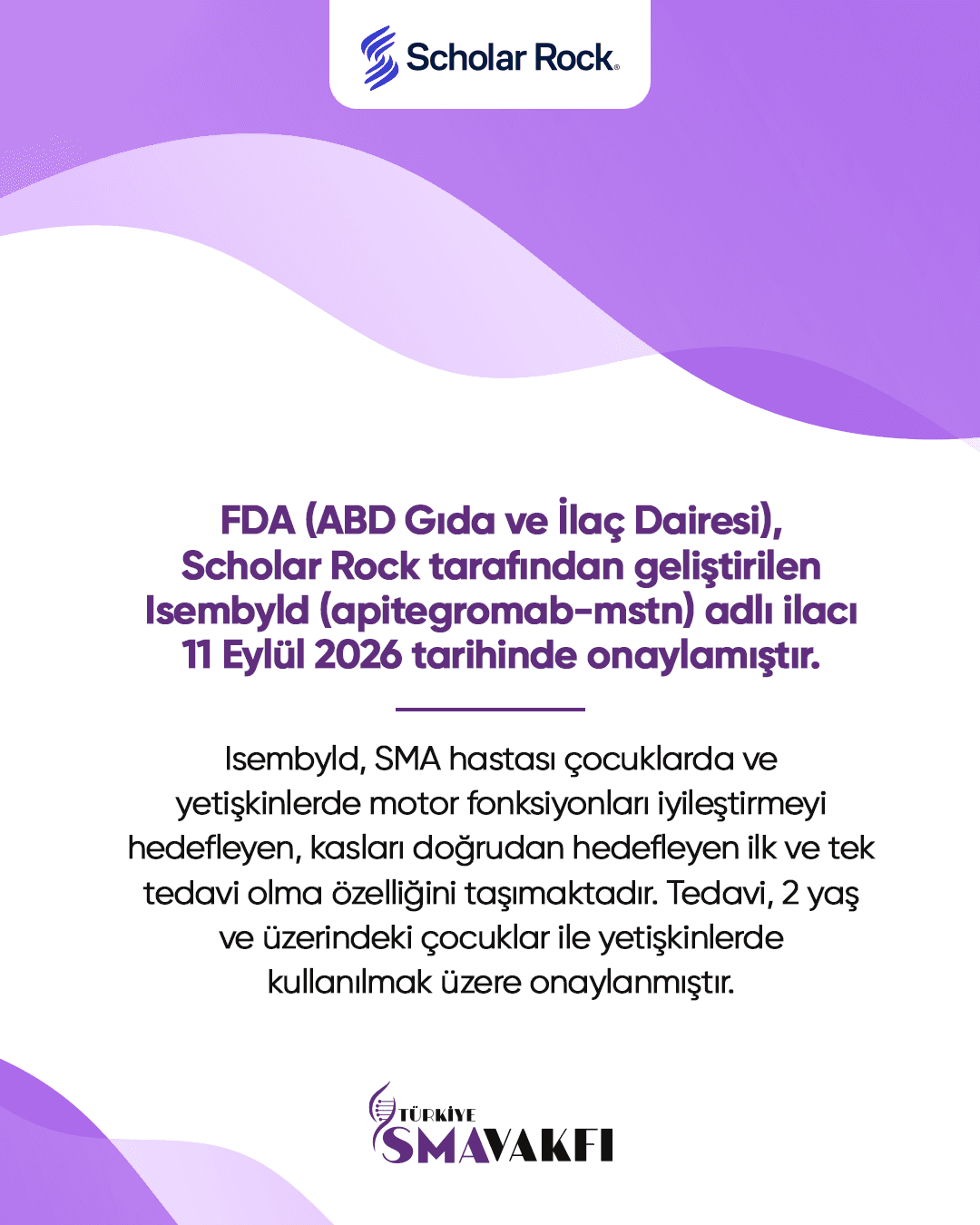 FDA (ABD GIDA İLAÇ DAİRESİ) ISEMBLYD ADLI İLACI ONAYLADI