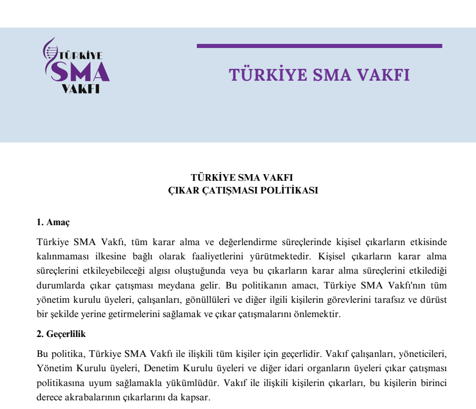 Çıkar Çatışması Politikası